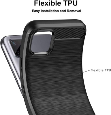   Силиконов гръб ТПУ Карбон за Realme C11 2021 черен 